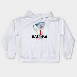 Shark eat me or eat you Kids Hoodie